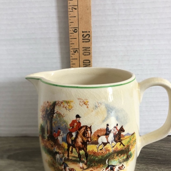 Vtg Lord Nelson Ware Pitcher with Hunting Scene - Picture 13 of 13